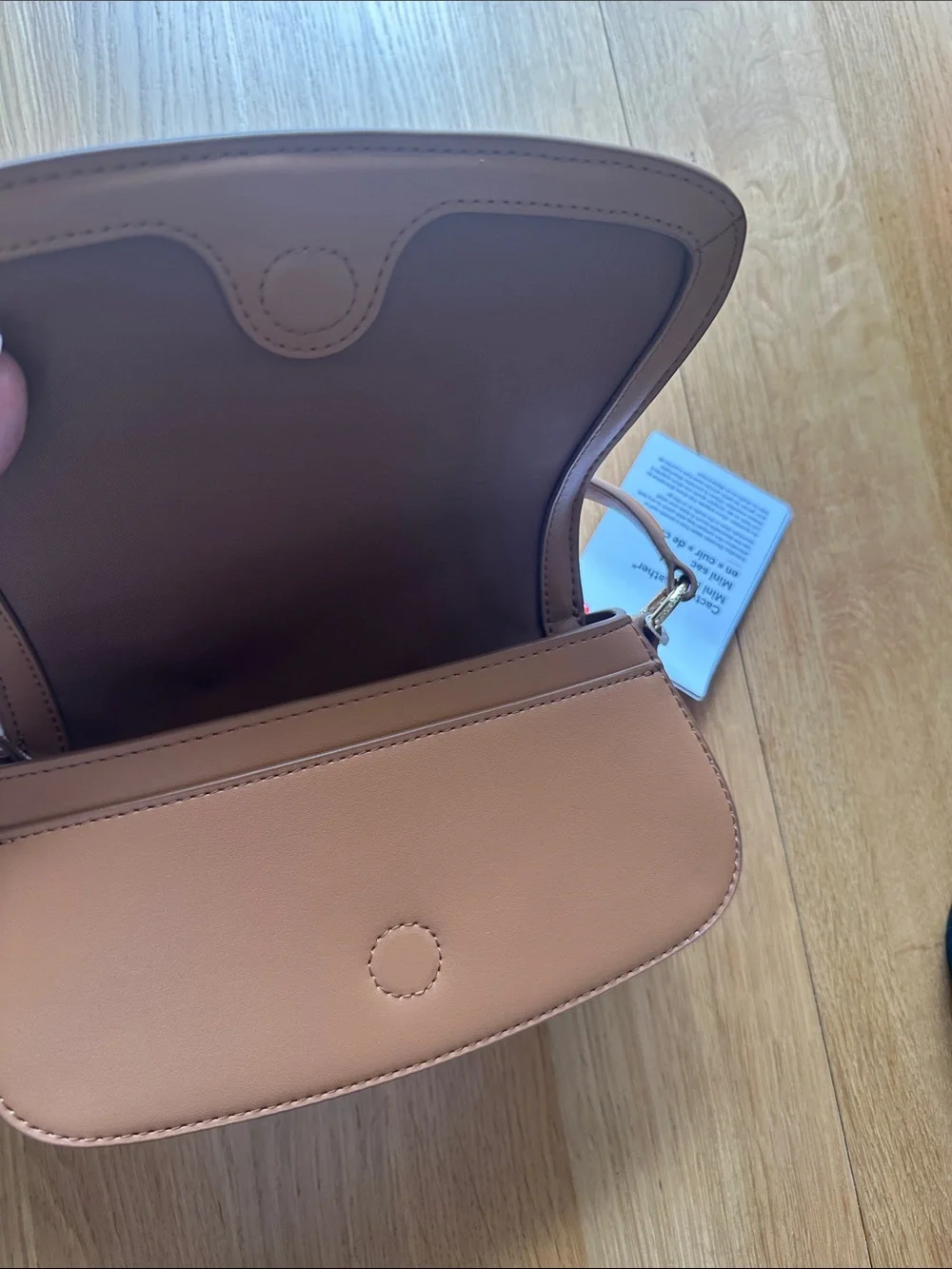 NWT Lululemon Cactus “Leather” Mini Bag 1.2L Chestnut Brown/Gold - Picture 8 of 14
